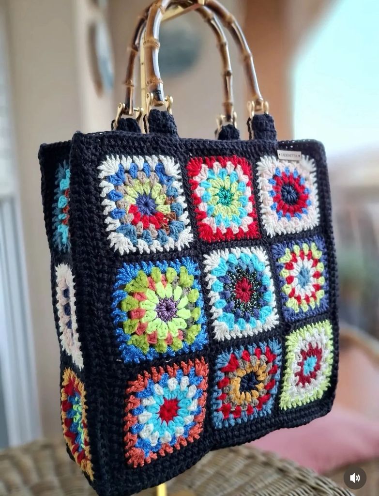 Sac granny squares multicolore MALETHELI